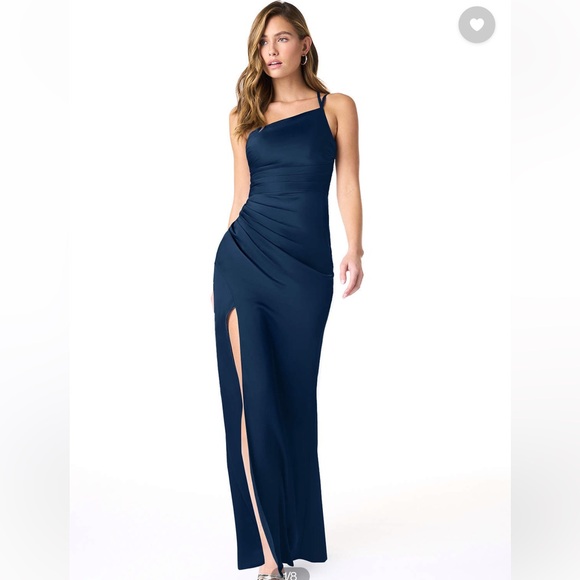 Azazie Dresses & Skirts - Azazie Eren Dark Navy